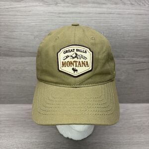 Great Falls Montana Zephyr Dad Cap Hat Olive Green Adjustable Patch Outdoor